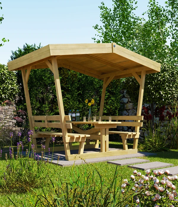 Weka Sitzlaube 662, Ca. B300/H238/T203 Cm 1 Weka Sitzlaube 662, Ca. B300/H238/T203 Cm