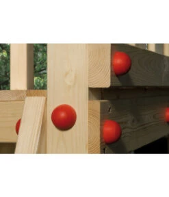 Weka Kinderspielturm 816 E, Ca. B150/H331/T165 Cm -Gartenladen Im Freien 1822519 WE FS 001 WekaDetailSicherheitskappenKinderspielgeraete