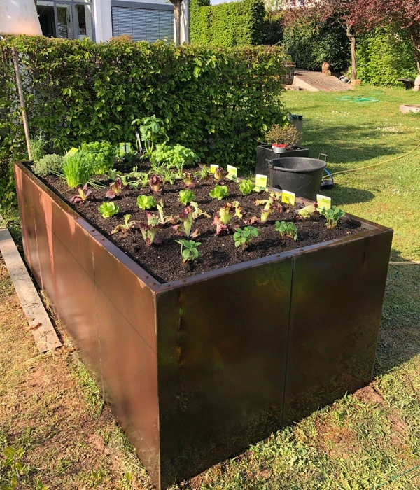 Palatino Cortenstahl-Hochbeet Urban 4 Palatino Cortenstahl-Hochbeet Urban – Bild 4