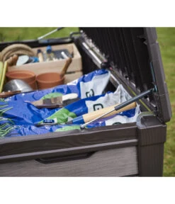 Keter Aufbewahrungsbox Brushwood, 455 Liter, Ca. B145/H60,3/T69,7 Cm -Gartenladen Im Freien 2191161 WE DE 002 KeterAufbewahrungsbox