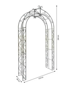 Dehner Metall-Rosenbogen Melina, Ca. B134/H244/T38 Cm 6 Dehner Metall-Rosenbogen Melina, Ca. B134/H244/T38 Cm -Gartenladen Im Freien 2379675 WE BG 001 RosenbogenMelina