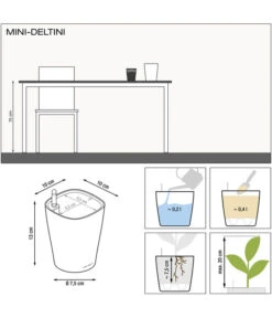LECHUZA® DELTINI, All-in-One-Set -Gartenladen Im Freien 2425130 WE DE 001 MiniDeltiniGrafik10