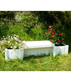 KHW Kunststoff-Gartenbank Berlin -Gartenladen Im Freien 2547339 WE MO 001 BankBerlinweiss