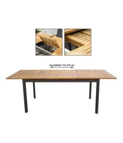 Dehner Teak-Ausziehtisch Colmar, Ca. B152-210/H76/T89 Cm -Gartenladen Im Freien 2785608 WE IG 001 DehnerHolztischCalais