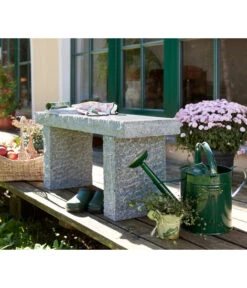 Dehner Granit-Gartenbank, 2-Sitzer -Gartenladen Im Freien 2789402 WE MO 002 GranitGartenbank