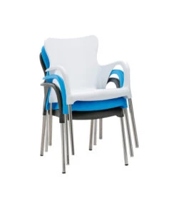 Best Alu-Stapelsessel Maui, 4er Set -Gartenladen Im Freien 3046851 WE DE 001 4erStapelsesselMauiWeiss