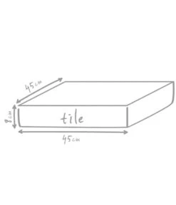 Outbag Outdoor-Sitzkissen Tile Plus, Ca. B45/H8/T45 Cm -Gartenladen Im Freien 3506896 WE DE 002 TilePlusBlack