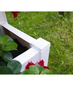 KHW Kunststoff-Pflanzkasten Mit Spalier, 43 X 43 X 140 Cm -Gartenladen Im Freien 3913688 WE DE 002 KastenSpalier43weiss