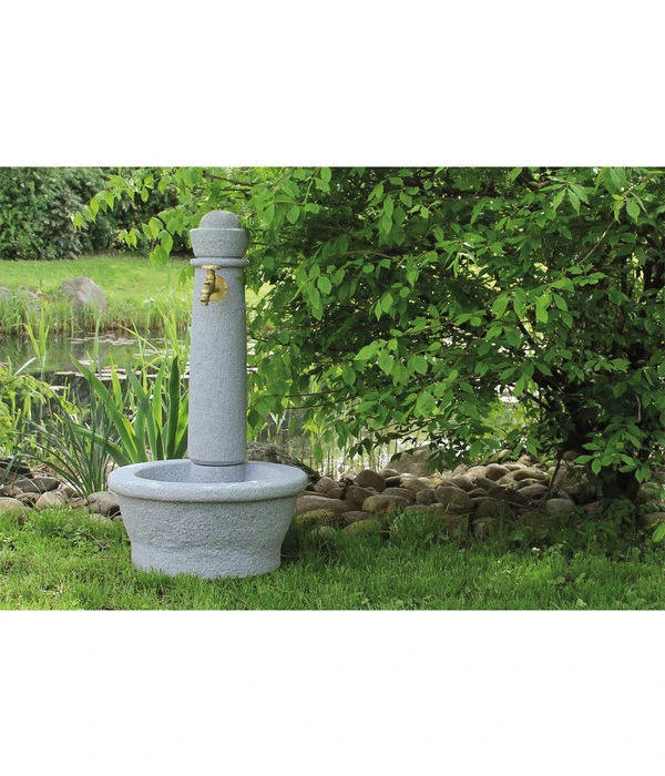 GARANTIA Kunststoff-Gartenbrunnen Roma, Ø 54 X 100 Cm 2 GARANTIA Kunststoff-Gartenbrunnen Roma, Ø 54 X 100 Cm – Bild 2