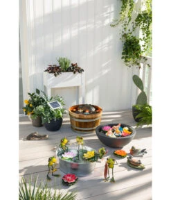 Dehner Kunststoff-Schale Miami, Rund, Anthrazit, Ca. Ø52/H20 Cm -Gartenladen Im Freien 3923653 WE MO 003 EsotecSolarpumpensystemRiminiSPumpeWasserpumpeSolarpumpe