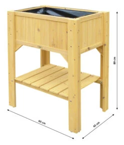 Habau Hochbeet Kompakt Mit Ablage, Ca. B60/H89/T45 Cm 8 Habau Hochbeet Kompakt Mit Ablage, Ca. B60/H89/T45 Cm -Gartenladen Im Freien 4031191 WE BG 001 HochbeetKompakt