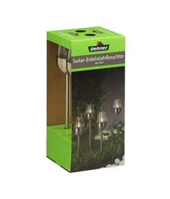 Dehner Solar-Edelstahlleuchte, 4er-Set 9 Dehner Solar-Edelstahlleuchte, 4er-Set -Gartenladen Im Freien 4034195 WE FS 004 DehnerSolarEdelstahlleuchte4erSet