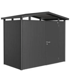 Biohort Metallgerätehaus Panorama® P1, Dunkelgrau