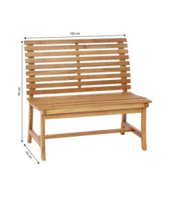 Dehner Akazienbank Paisley, 2-Sitzer -Gartenladen Im Freien 4069167 WE BG 001 AkazienbankPaisley