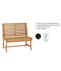 Dehner Akazienbank Paisley, 2-Sitzer -Gartenladen Im Freien 4069167 WE IG 001 AkazienbankPaisley