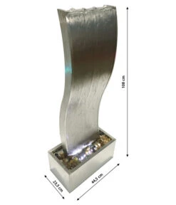 Dehner Edelstahl-Gartenbrunnen Curve, Ca. H108 Cm -Gartenladen Im Freien 4071569 WE DE 001 DehnerEdelstahlGartenbrunnenCurveOutdoorbrunnenTerasse