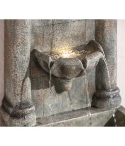 Dehner Polyresin-Wandbrunnen Faro, Ca. B49,5/H103,5/T38 Cm -Gartenladen Im Freien 4072344 WE DE 003 DehnerPolyresinGartenbrunnenFaroNEU