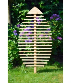 Dobar Rankhilfe In Blattform, Ca. B84/H160 /T6,5 Cm -Gartenladen Im Freien 4155099 WE MO 001 DobarGrosseRankhilfeinBlattform