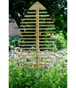 Dobar Rankhilfe In Blattform, Ca. B84/H160 /T6,5 Cm -Gartenladen Im Freien 4155099 WE MO 003 DobarGrosseRankhilfeinBlattform