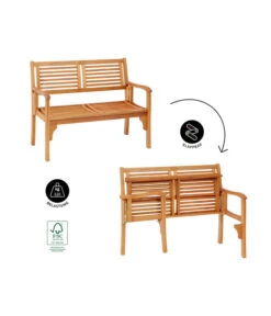 Dehner Klappbank Douglas, 2-Sitzer -Gartenladen Im Freien 4216784 WE IG FS 001 DehnerKlappbankDouglas2Sitzer