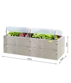 Juwel Hochbeet Timber Anzucht-Set 2in1, Ca. B130/H52/T60 Cm -Gartenladen Im Freien 4268405 WE BG 001 HochbeetTimberKomplettSetMitThermohauben2