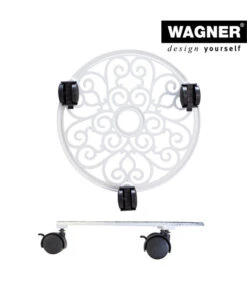 Wagner Pflanzenroller Antik, Ø 29 Cm, Weiß -Gartenladen Im Freien 4272506 WE FS 003 PflRollerAntikD29CM