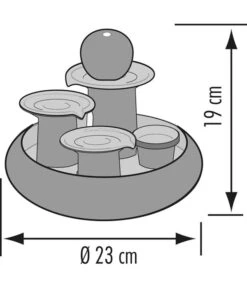 Seliger Zimmerbrunnen Trentino, Ø 23 X 19 Cm -Gartenladen Im Freien 4317053 WE DE 001 SeligerZimmerbrunnenTrentinoGruen
