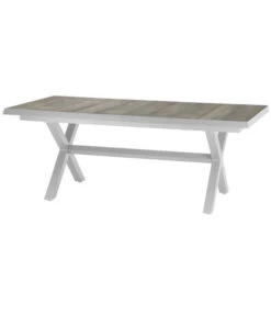 Siena Garden Ausziehtisch Sincro, Hellgrau, Ca. B200-260/H77/T100 Cm