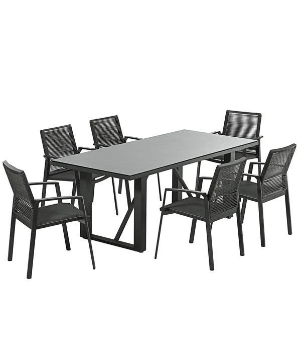 Dehner Alutisch Monaco, Ca. B200/H73/T90 Cm 2 Dehner Alutisch Monaco, Ca. B200/H73/T90 Cm – Bild 2