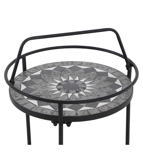 Siena Garden Mosaikbeistelltisch Como, Ca. Ø41/H74 Cm 4 Siena Garden Mosaikbeistelltisch Como, Ca. Ø41/H74 Cm – Bild 4