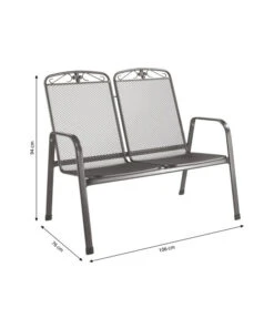 MWH Metall-Bank Savoy, 2-Sitzer -Gartenladen Im Freien 5312871 WE BG 001 MwhMetallBankSavoy2SitzerMetallBankSavoy2Sitzer2