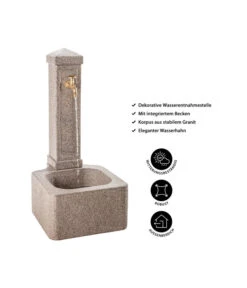 Dehner Granit-Gartenbrunnen Graz, Ca. H110 Cm -Gartenladen Im Freien 5352018 WE IG 001 DehnerGranitGartenbrunnenGraz