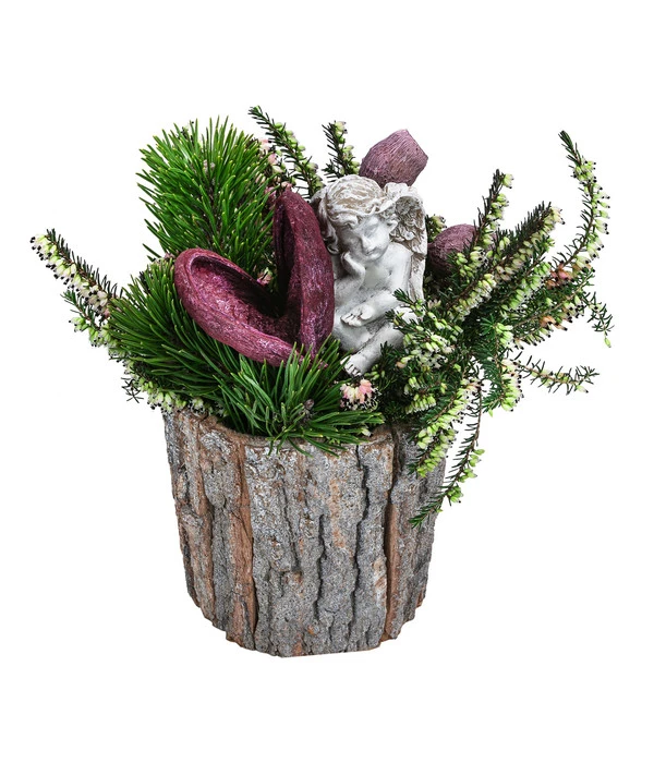 Grabgesteck Unvergessen, Rund, Ca. Ø20/H25 Cm 1 Grabgesteck Unvergessen, Rund, Ca. Ø20/H25 Cm