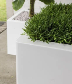 Fleur Ami Kunststoff-Topf New Tribeca, Quadratisch, Weiß -Gartenladen Im Freien 6600035 WE DE 002 fleuramiKunststoffTopfTribecaBlockquadratisch