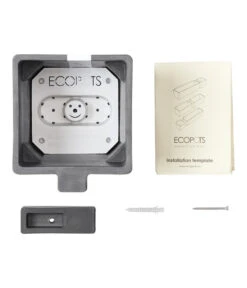 Ecopots Kunststoff-Kasten Manhattan Mit Wassersystem, Grau -Gartenladen Im Freien 6614895 WE DE 002 EcopotsKunststoffTopfManhattanWallSmitWassersystemquadratischgrau