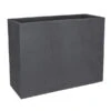 EDA-plastiques Kunststoff-Blumenkasten Basalt Loft L, Rechteckig, Anthrazit, Ca. B78,5/H60/T29,5 Cm