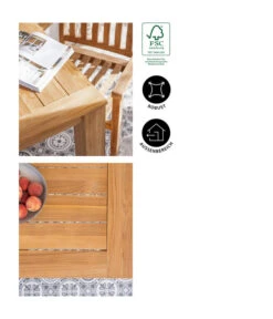 Dehner Teaktisch Havanna, Ca. B90/H75/T90 Cm -Gartenladen Im Freien 6657415 WE IG 001 GruppeHavanna04