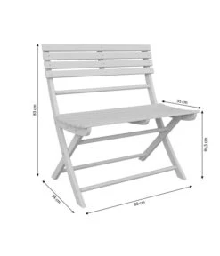 Dehner Klappbank Stavanger, 2-Sitzer -Gartenladen Im Freien 6666473 WE BG 001 KlappbankStavanger