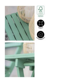 Dehner Klapphocker Stavanger, Ca. B45/H45/T42,6 Cm -Gartenladen Im Freien 6666507 WE IG 002 KlapphockerStavangerGruen