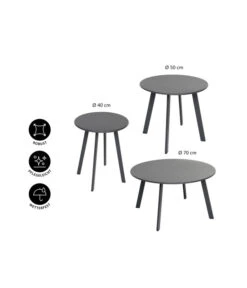 Dehner Kaffeetisch Lian -Gartenladen Im Freien 6666705 6666713 6666721 WE IG 001 DehnerKaffetischLian