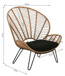 Dehner Geflechtsessel Venezia -Gartenladen Im Freien 6701650 WE BG 001 GeflechtsesselVenezia