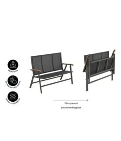 Dehner Klappbank Colmar, 2-Sitzer -Gartenladen Im Freien 6701692 WE IG 001 DehnerKlappbankColmar2Sitzer