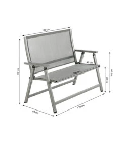 Dehner Klappbank Chicago, 2-Sitzer -Gartenladen Im Freien 6701783 WE BG 001 KLAPPBANKCHICAGO