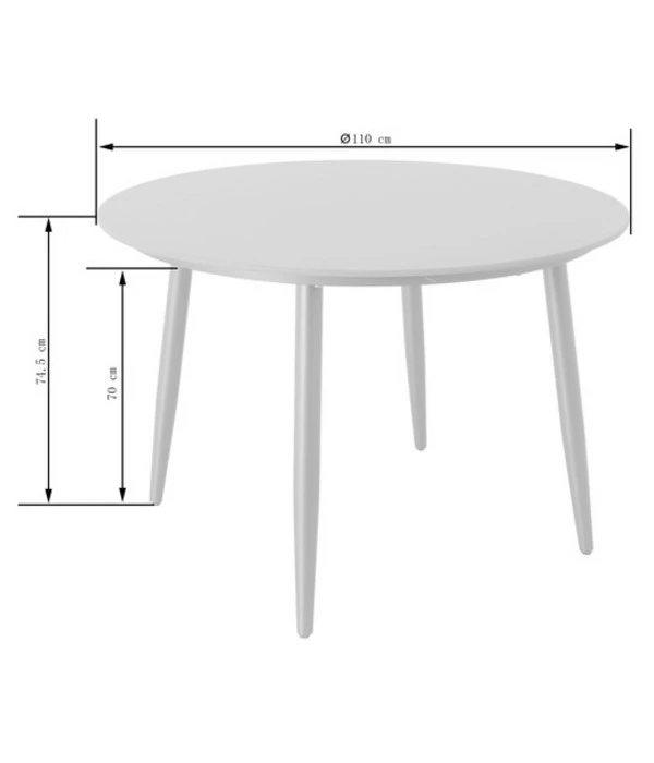 Dehner Tisch Delphi, Ca. Ø110/H74,5 Cm 2 Dehner Tisch Delphi, Ca. Ø110/H74,5 Cm – Bild 2