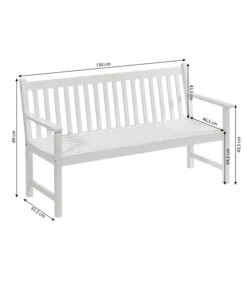 Dehner Bank Mykonos, 3-Sitzer -Gartenladen Im Freien 6713267 WE BG 001 BankMykonos3erWeiss