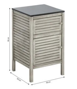 Dehner Schrank Southampton, Ca B50/H90/T50 Cm -Gartenladen Im Freien 6713663 WE BG 001 SchrankSouthampton50Grau