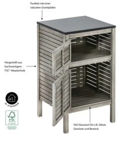 Dehner Schrank Southampton, Ca B50/H90/T50 Cm -Gartenladen Im Freien 6713663 WE IG 001 SchrankSouthampton50Grau