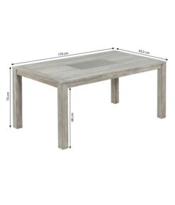 Dehner Tisch Stockholm, Ca. B170/H76/T92,5 Cm -Gartenladen Im Freien 6714695 WE BG 001 TischStockholmFINAL