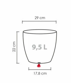 Scheurich Kunststoff-Topf Barceo, Rund -Gartenladen Im Freien 6769475 WE BG 001 ScheurichTopfBarceo