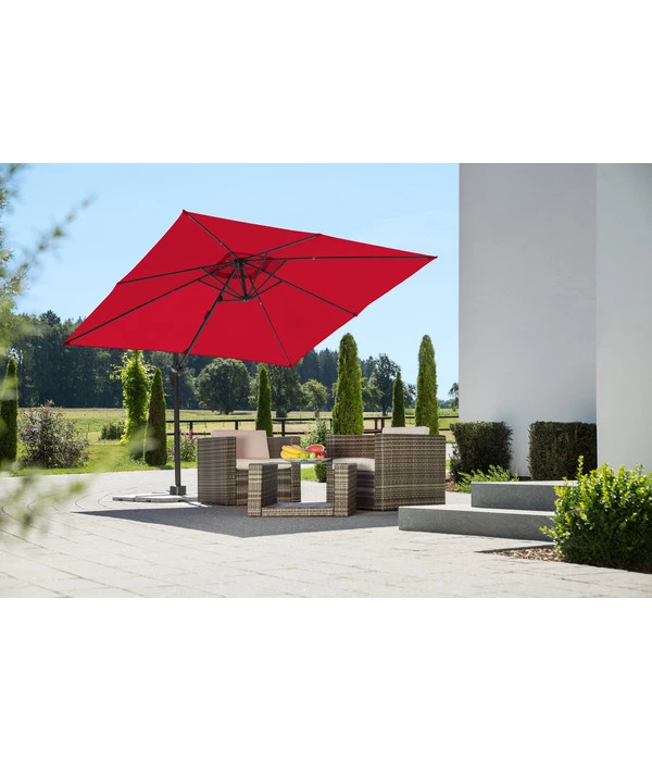 Schneider Ampelschirm Rhodos Junior, Quadratisch, Ca. B270/T270 Cm 6 Schneider Ampelschirm Rhodos Junior, Quadratisch, Ca. B270/T270 Cm – Bild 6